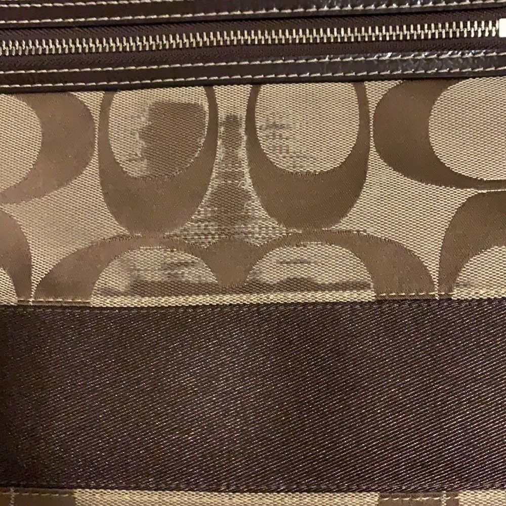 🌟coach Signature Stripe Cross Body File Shoulder Bag🌟 - Picture 5 of 9